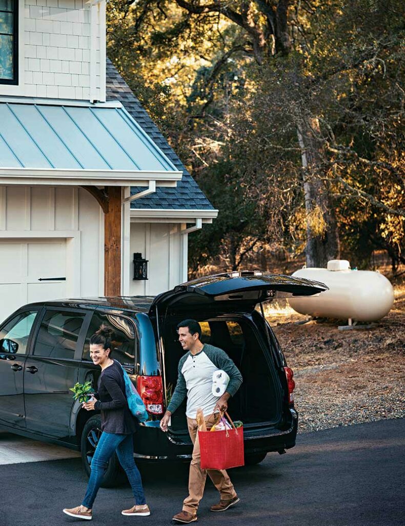 Above ground propane tank